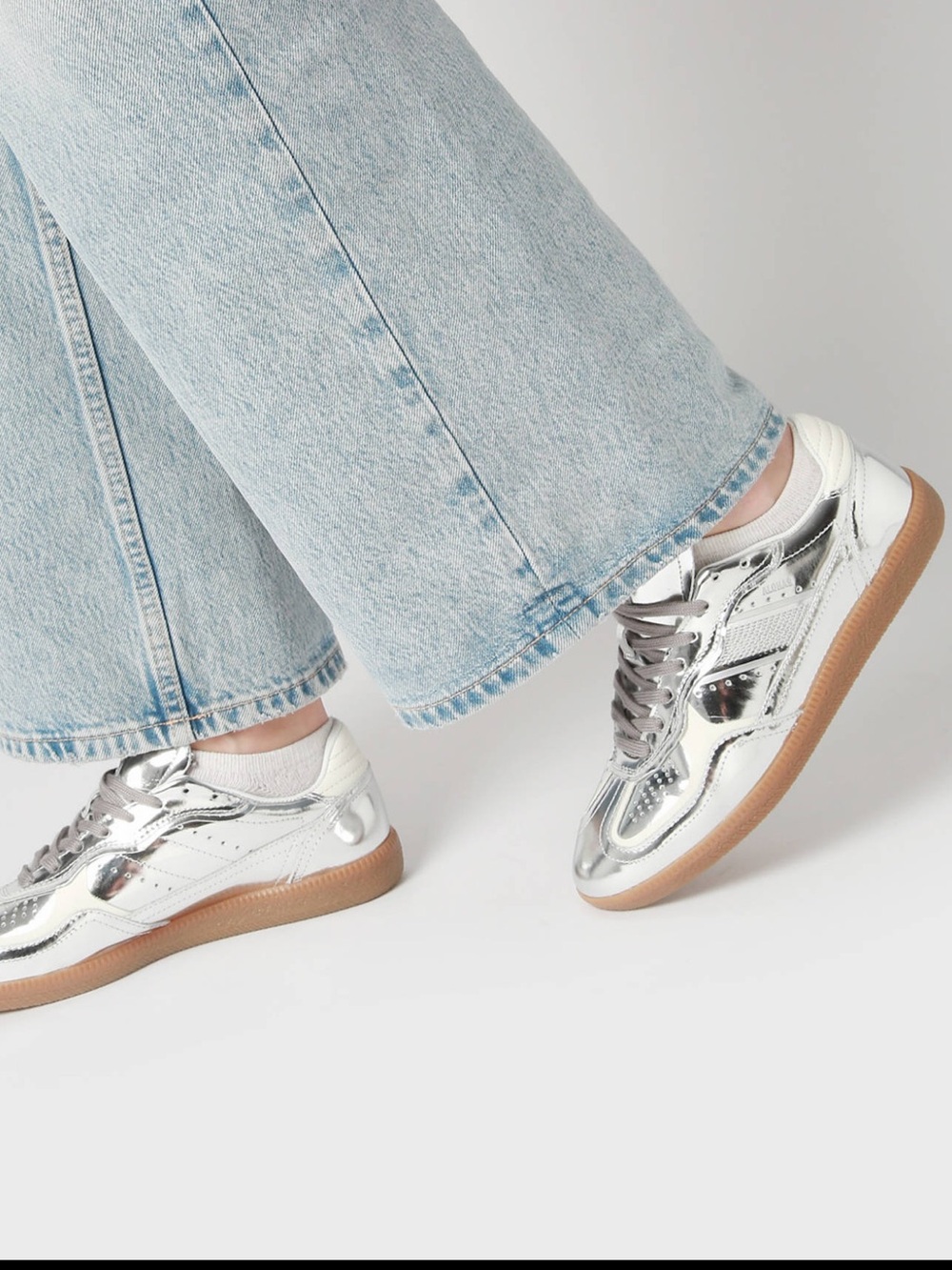 Alohas Tb.490 Rife Shimmer Silver Leather Sneakers